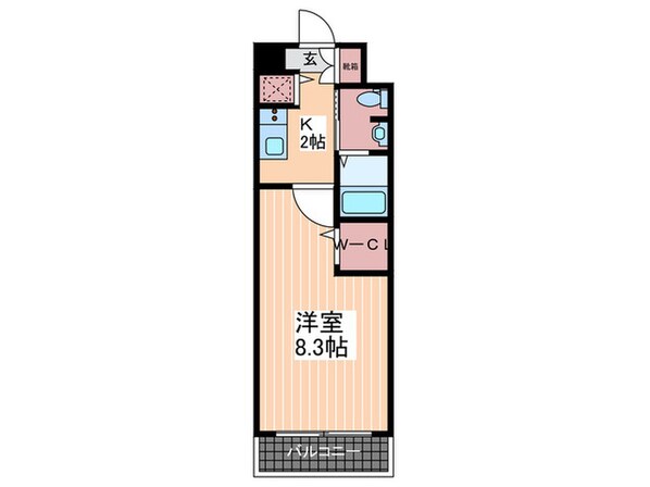 ヴィラ博丈昭和町の物件間取画像